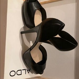 Aldo stiletto platform black Guttenburg size 40